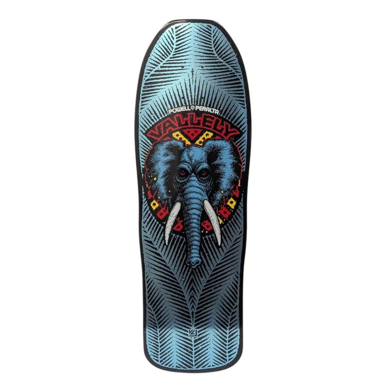 Powell Peralta Skateboard Deck Mike Vallely Elephant Blue Foil 10 Reissue