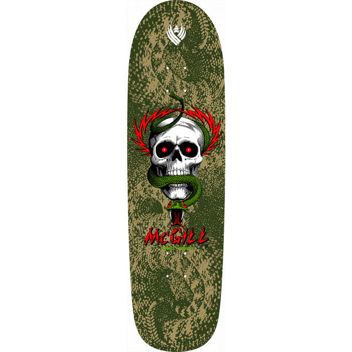 Powell Peralta Deck Flight Mike McGill Skull & Snake Green 8.97" Shape 218