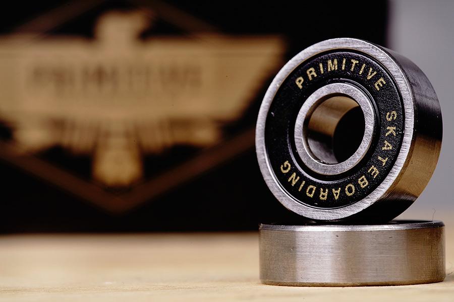 Primitive Skateboard Bearings Premium Black Gold