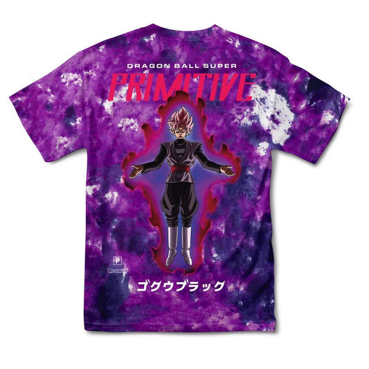 Primitive Tee Goku Black Rose Wash Purple Dragon Ball Z Skateboard T Shirt Dbz