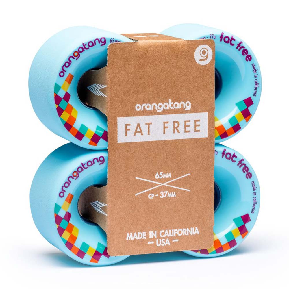Orangatang Wheels Fat Free 65Mm 77A Blue