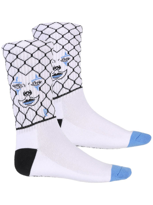 Psockadelic Socks Born Free White Crew Osfm Skateboard Sox
