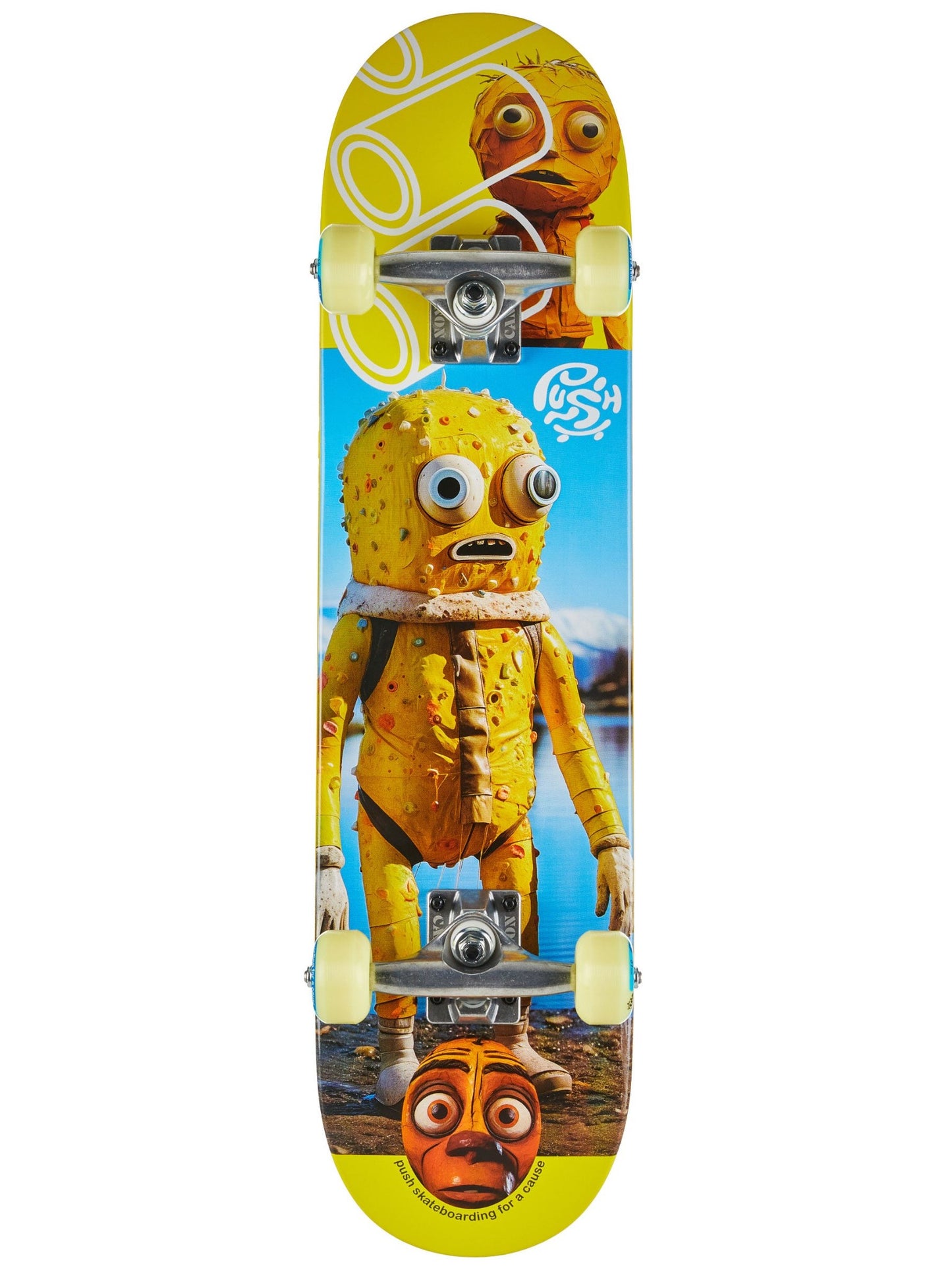 Push Skateboard Complete Yellow Man 7 25 Mini