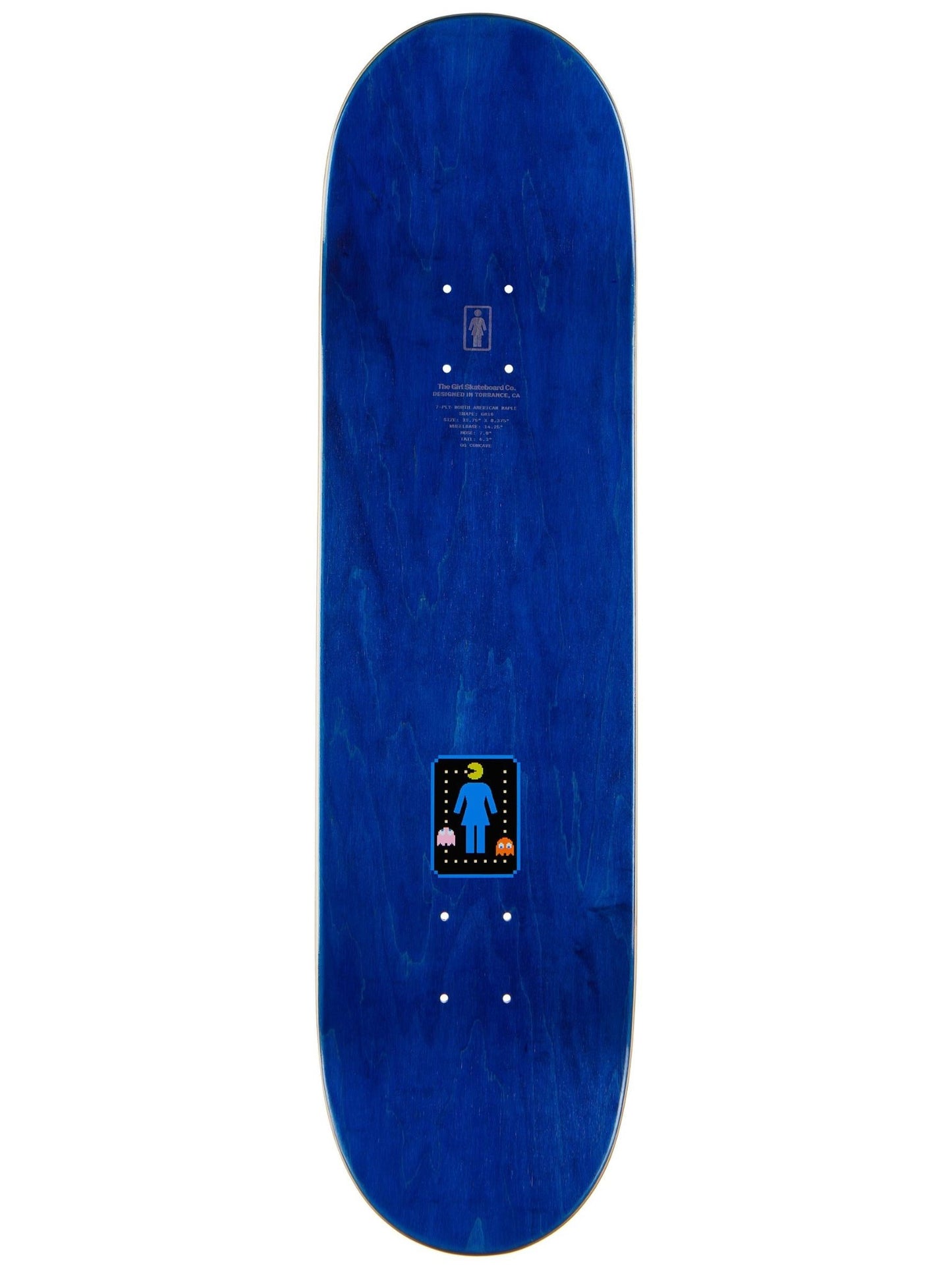 GIRL Skateboard Deck Carroll Pac-Man 8.375"