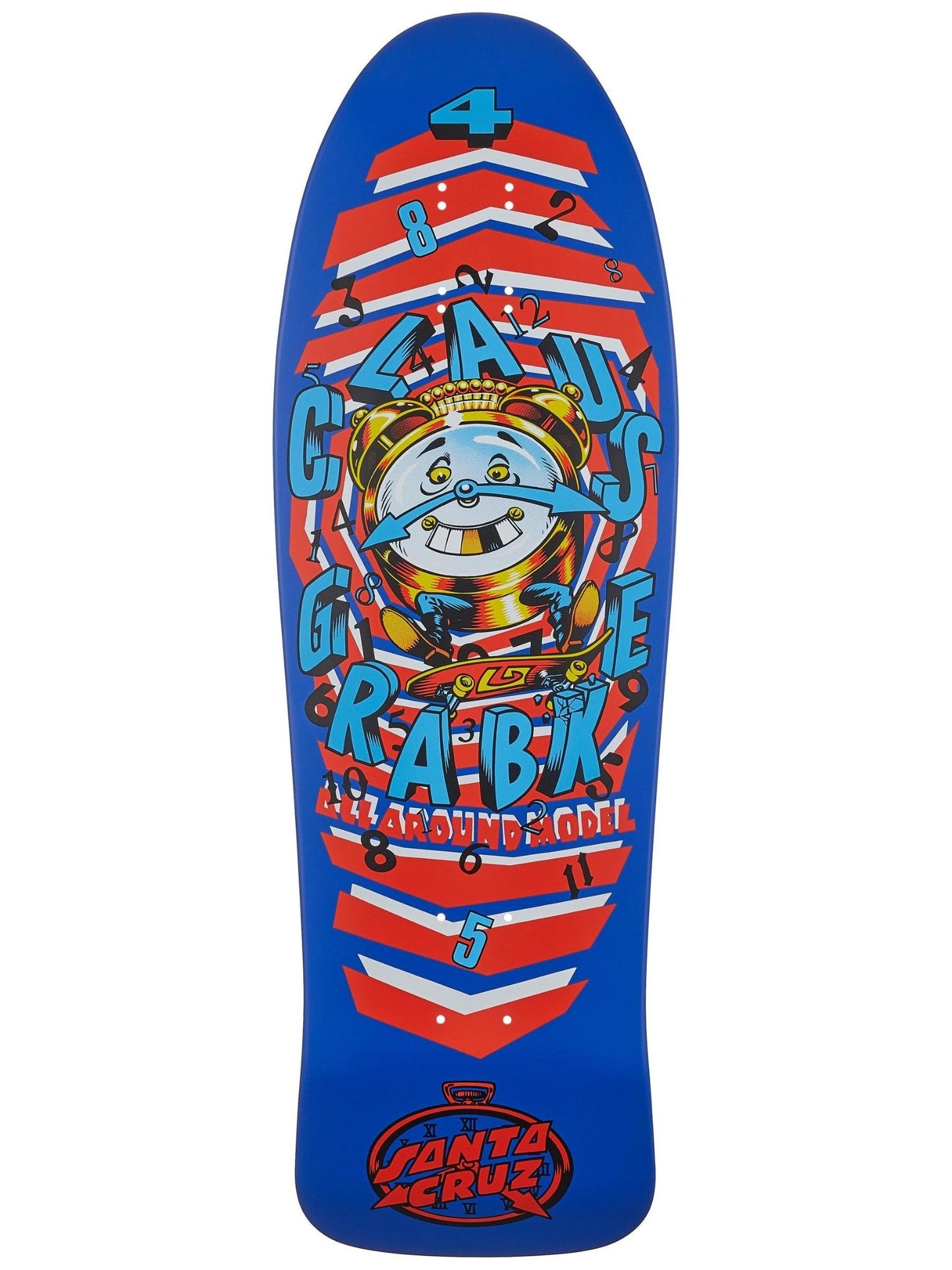 Santa Cruz Skateboard Deck Claus Grabke All Around Neon Blue 9 898 Reissue