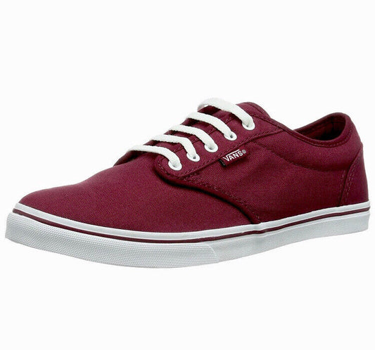Vans Shoes Atwood Low Canvas Burgundy White US SIZE Skateboard Sneakers