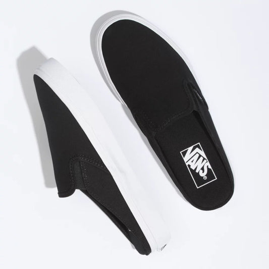 Vans Shoes Classic Slip-On Mule (Canvas) Black True White Sneakers