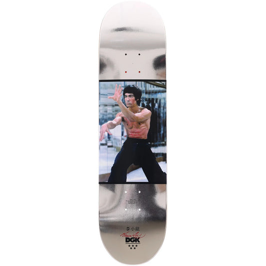 DGK Skateboard Deck Bruce Lee Like Echo Metallic Silver 8.25"