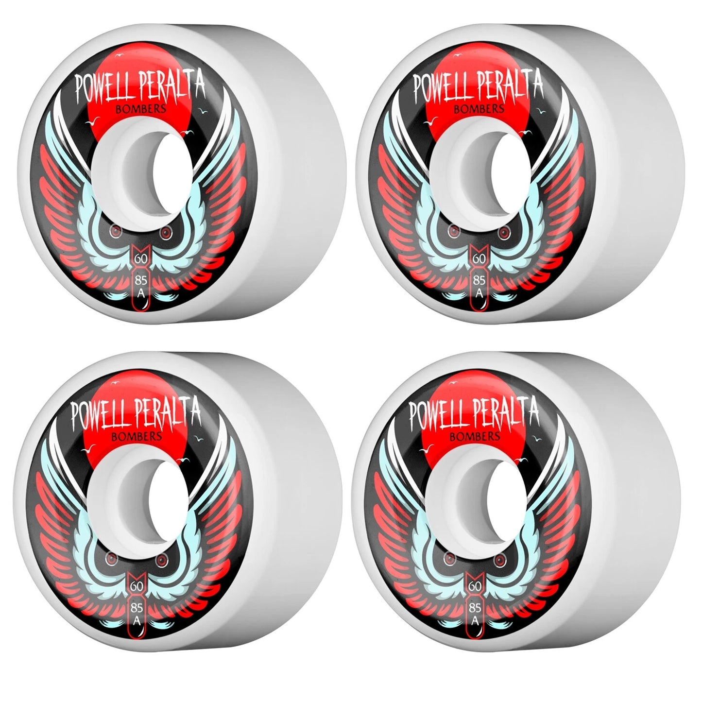 Powell Peralta Wheels Bomber Iii 60Mm 85A White
