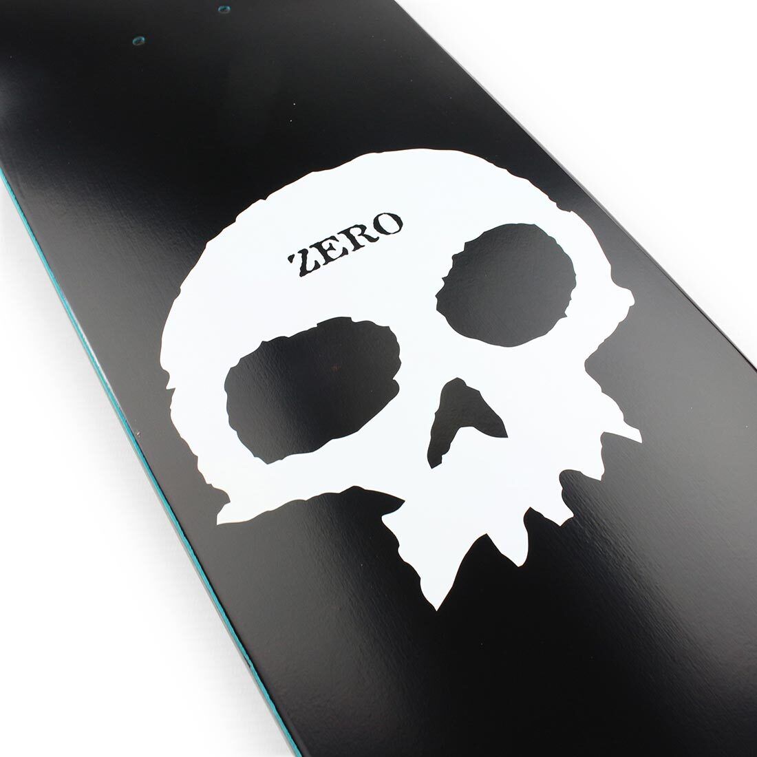 Zero Skateboard Deck Single Skull R7 Black White 8 375