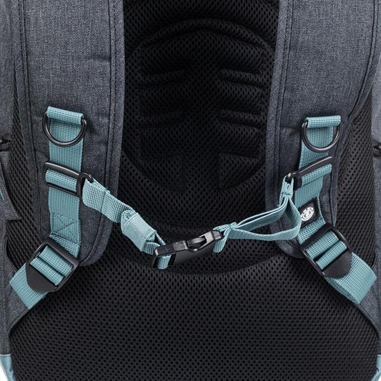 Element Backpack Mohave Black Heather Skateboard Straps 30L Travel School Bag