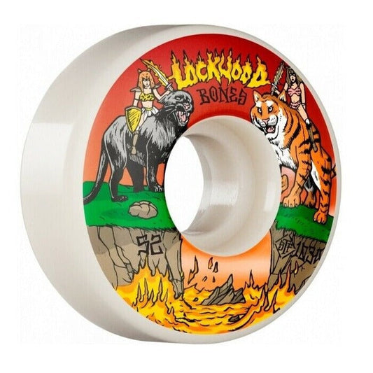 Bones Skateboard Wheels Lockwood Cat fight 52MM V3 SLIMS 103A