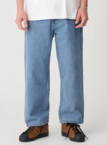 X-LARGE denim 91 Pant mid blue XLARGE X LARGE loose fit jeans