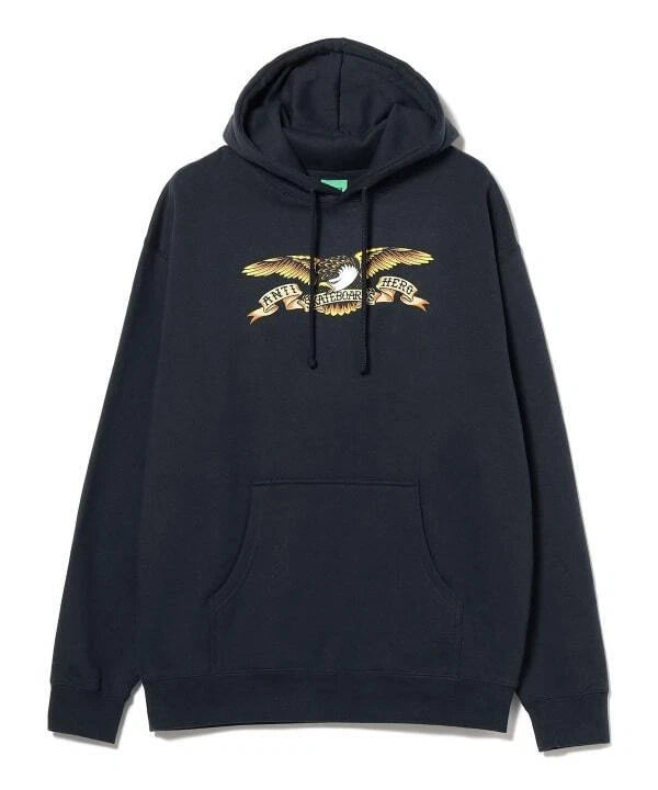 Anti Hero Eagle Pullover Hoodie Black Blue
