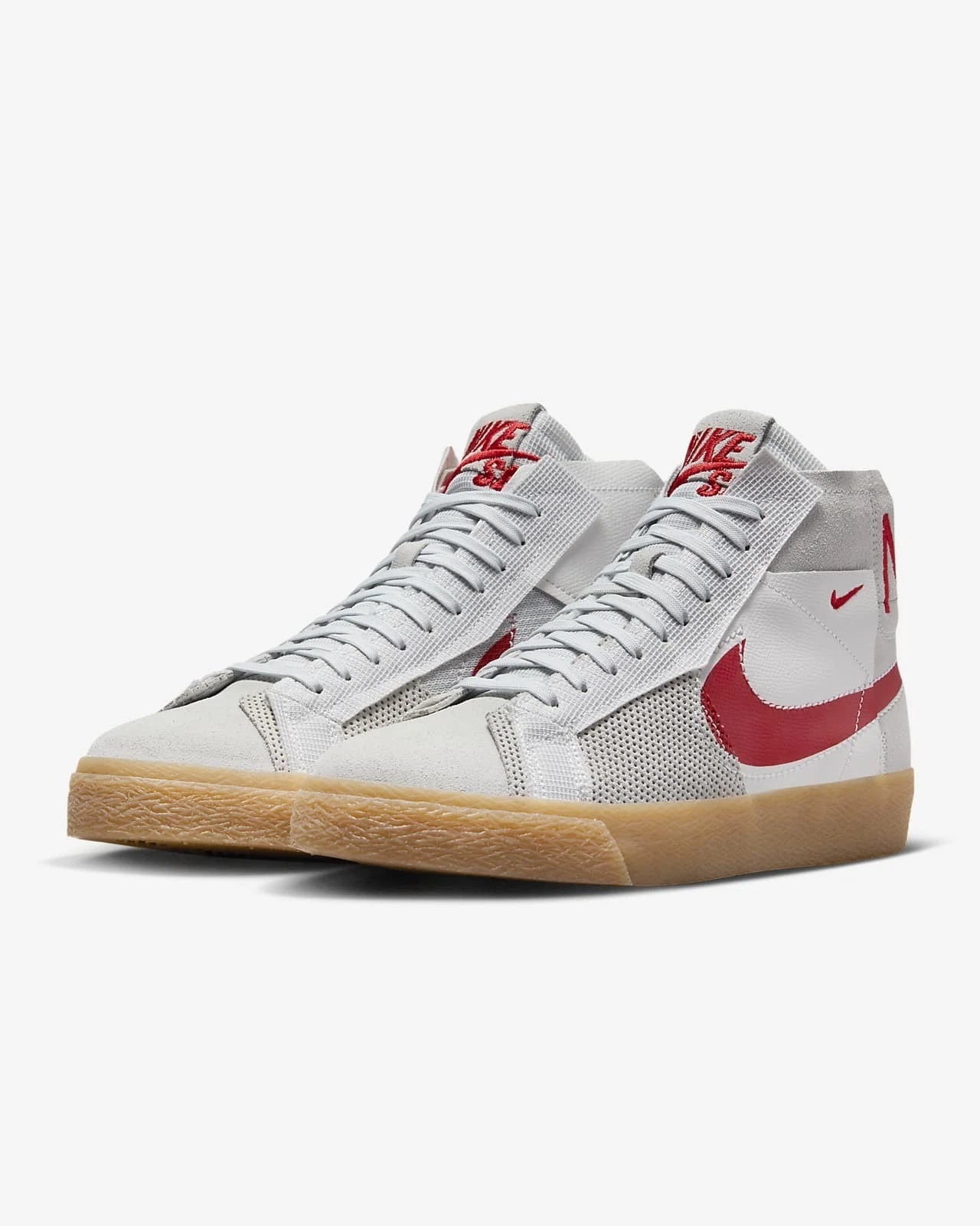 Nike Sb Zoom Blazer Mid Premium Skate Shoe Summit White University Red