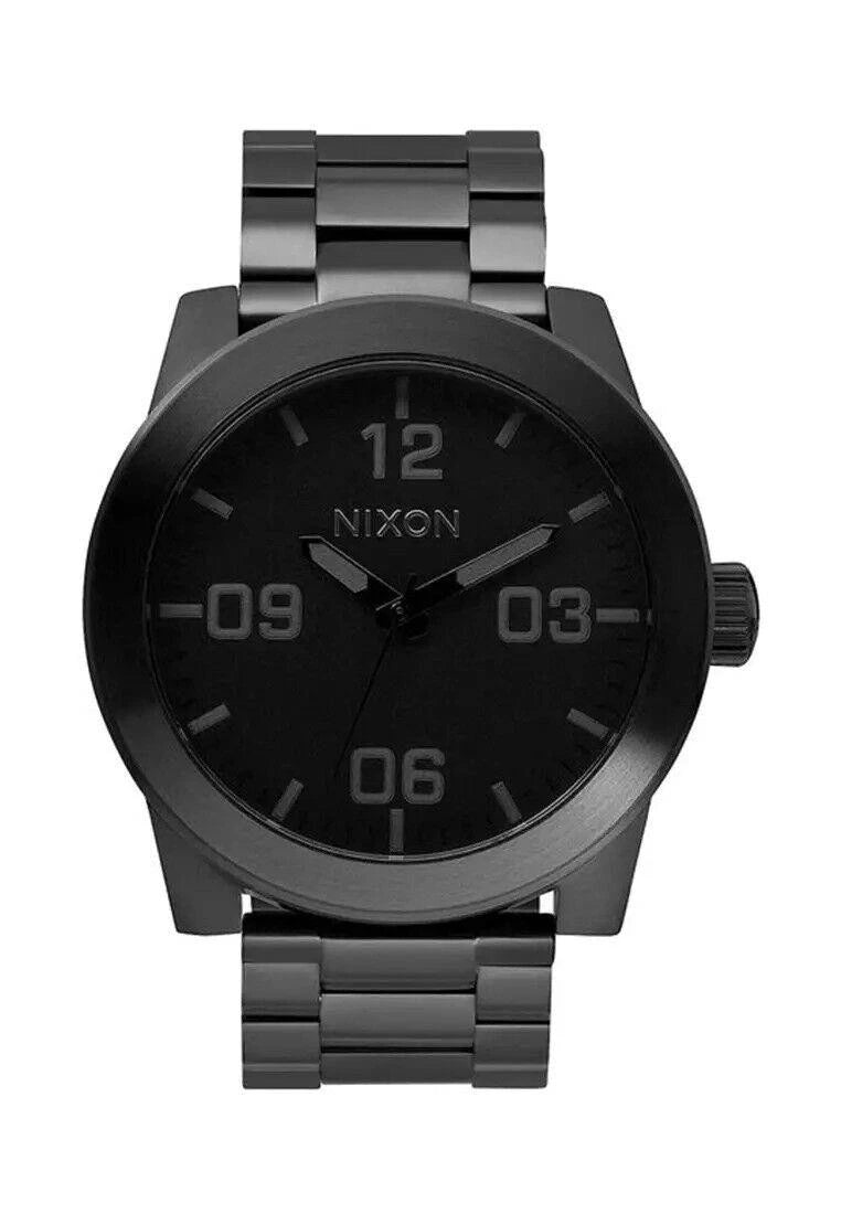 Nixon Corporal Ss Watch All Black Polished Black A346 001