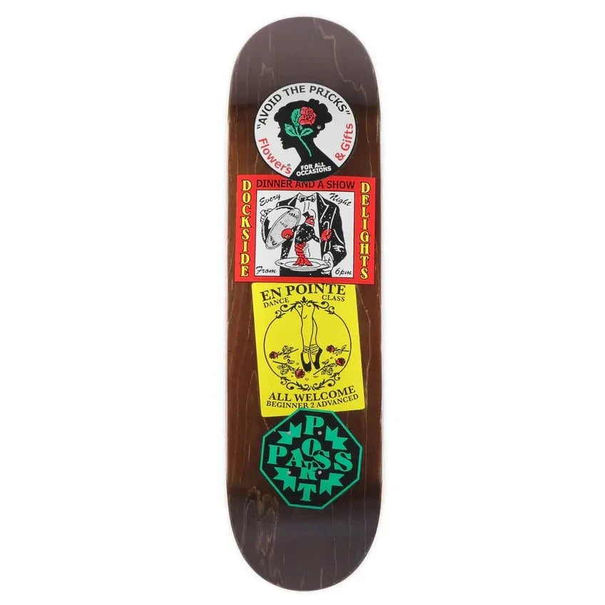 Pass Port Coaster Series Flowers Gifts Skateboard Deck 8 5