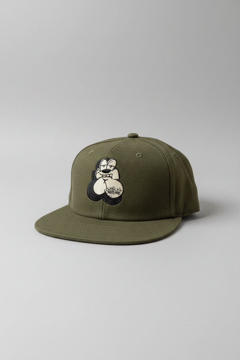 Crown Hugo 6 Panel Cap Olive