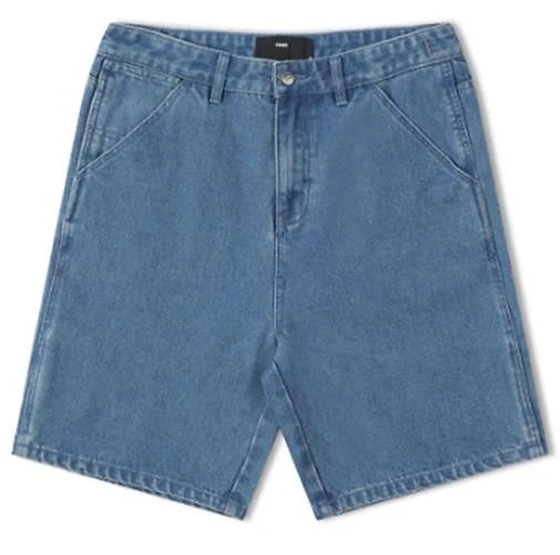 Former Distend Worn Denim Shorts Washed Indigo