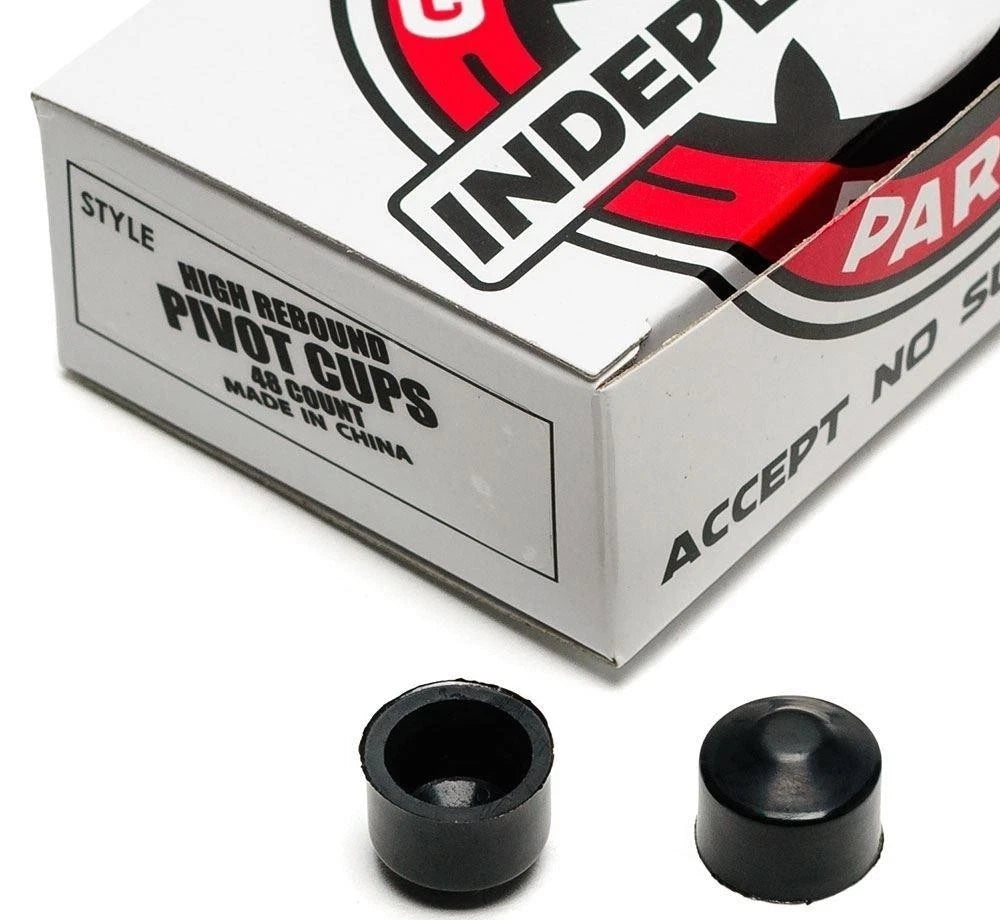 INDEPENDENT truck co pivot cups BLACK pair set SKATEBOARD