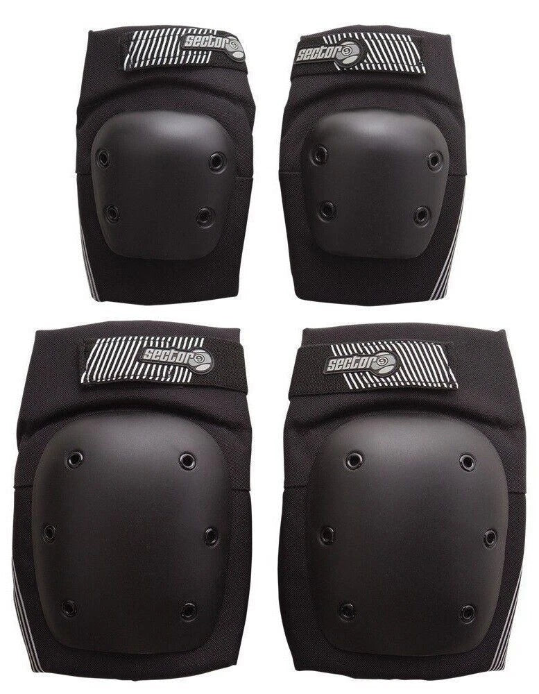 Sector 9 Pursuit Pad Set Knee Elbow Black