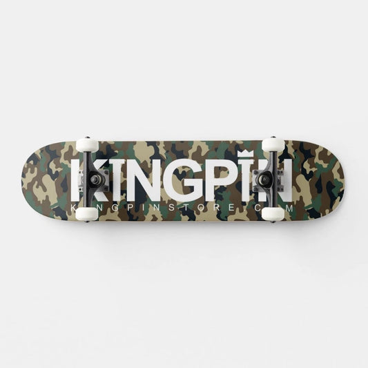 Kingpin Skate Supply Complete OG Logo Camo 7.25" Mini