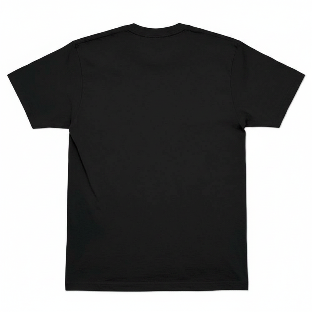 A Toy Machine Fists T-Shirt black short-sleeve crewneck shown from the back, laid flat against a solid white background.