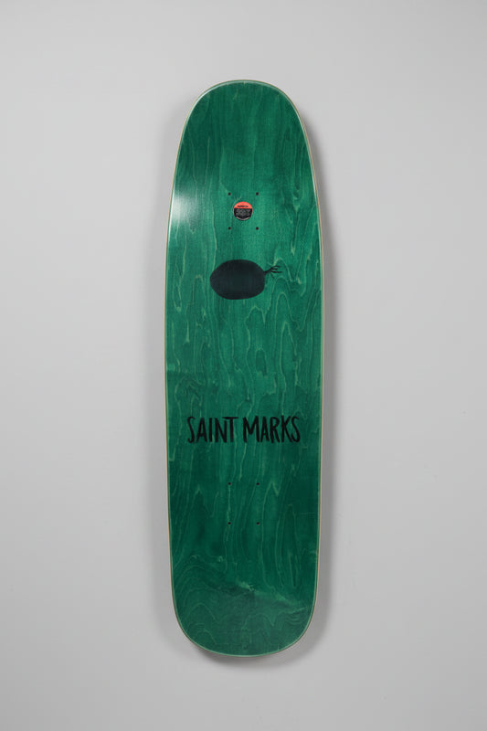 Saint Marks Mosquito Coils Shaped Skateboard Deck 9.4" 31.9"L 15.0" WB