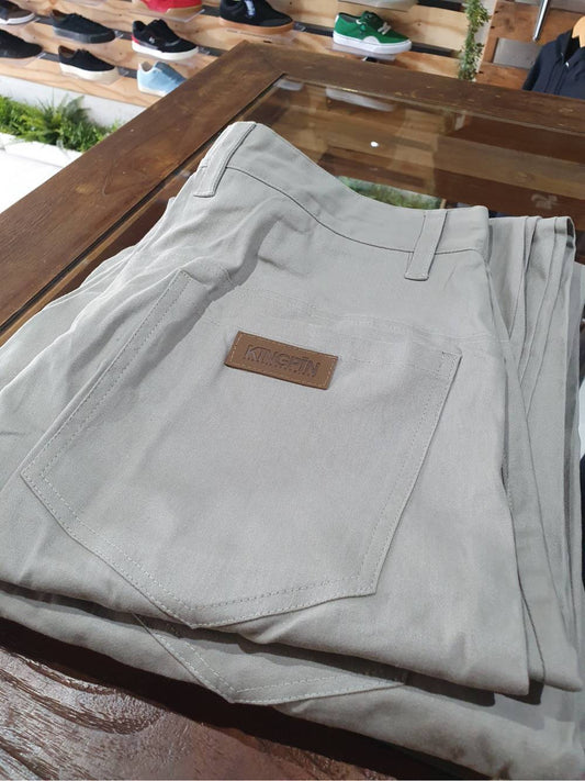 Kingpin Skate Supply Work Pants Baggy Bone w/ Stash Pocket