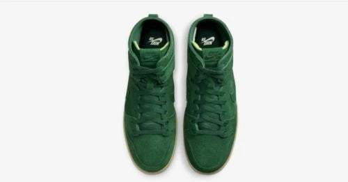 NIKE SB ZOOM DUNK HIGH PRO DECON GORGE GREEN / BLACK DQ4489 300 Shoe