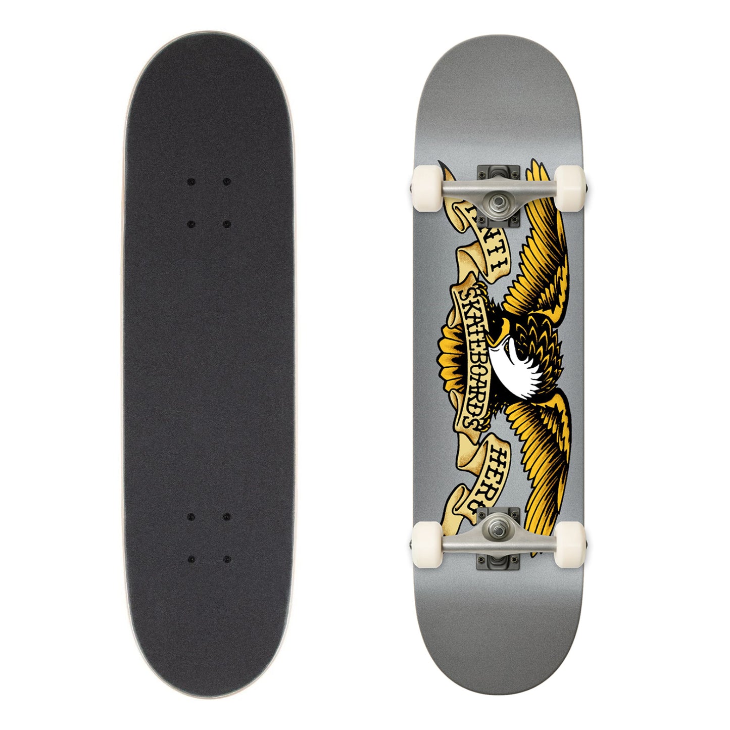 Anti Hero Skateboard Complete Classic Eagle 8 5 Silver