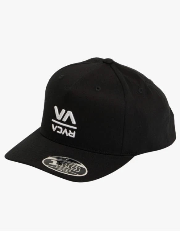 RVCA Down The Line Pinched Snapback Black Hat Cap
