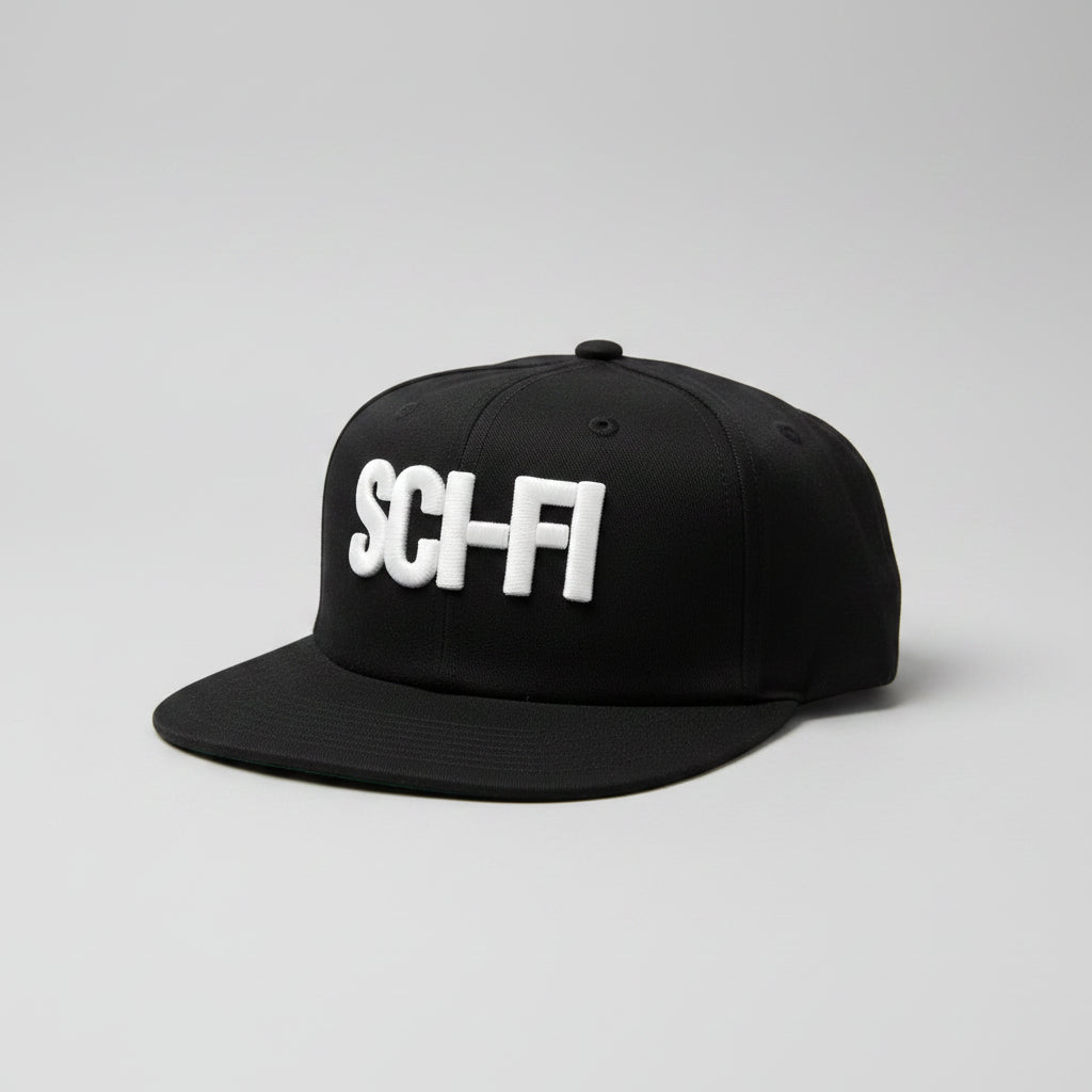 Sci Fi Fantasy Snapback Cap Black