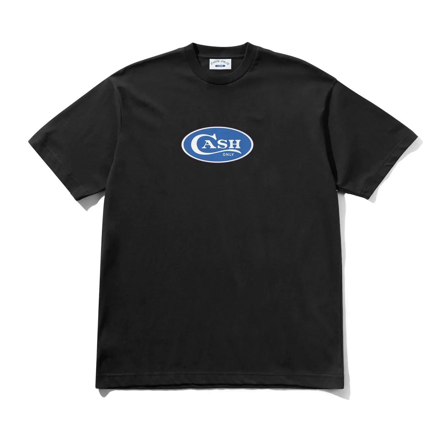 Cash Only Emblem Tee Black