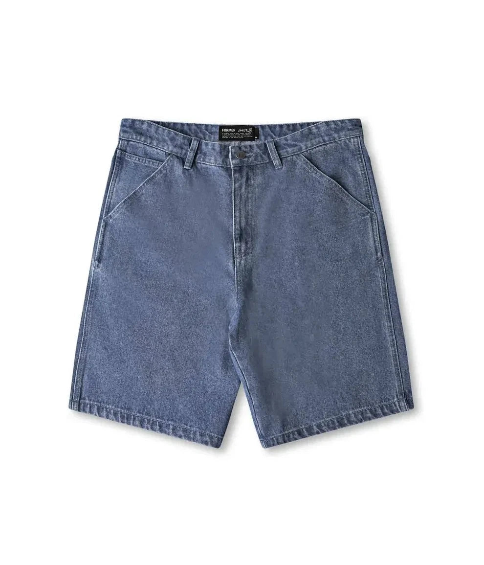 Former Reynolds 21 Denim Shorts Worn Blue