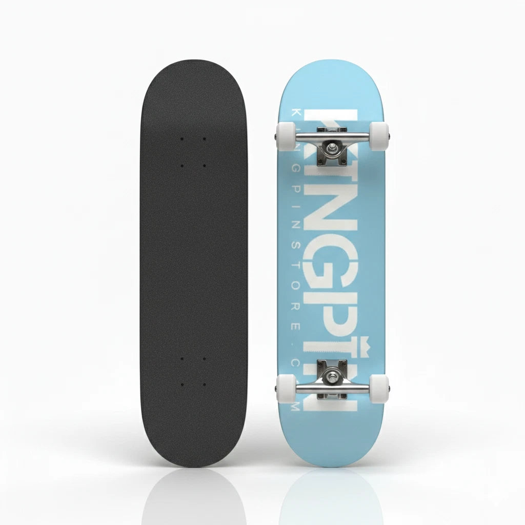 Kingpin Skate Supply Complete OG Logo Pastel Blue 7.25" Mini