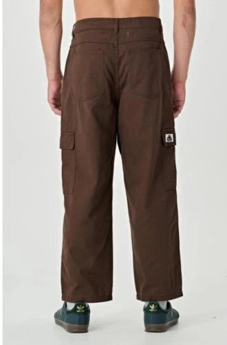X-LARGE 91 CARGO Pant dark BROWN XLARGE X LARGE loose fit CHINO