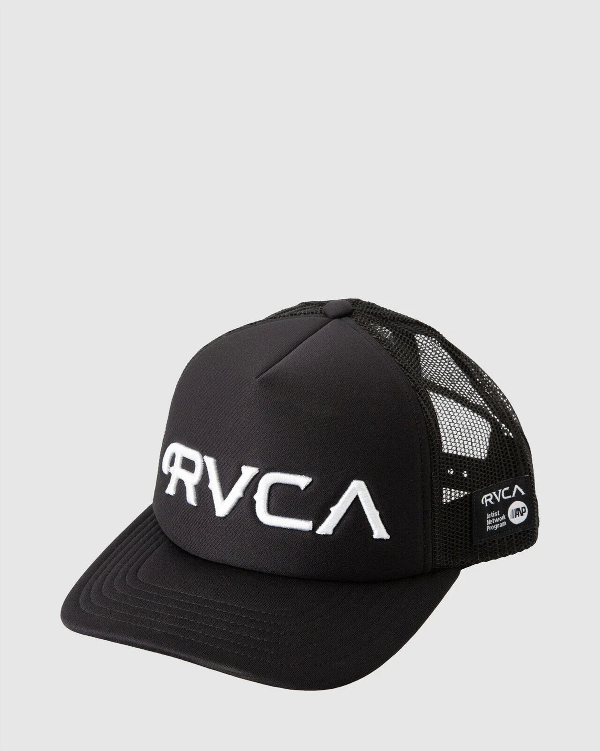 RVCA - x Mister Cartoon Black Trucker Hat Snap Back Snapback