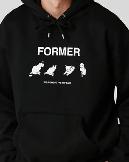 FORMER KITTY LITTER HOOD - BLACK - 1 hoody (FFL-24314-BLK<wbr/>)