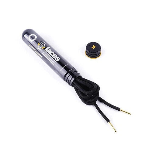 CREP Laces ROUND BLACK ICE GOLD TIP AUSTRALIAN SELLER