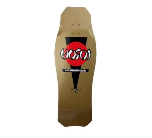 Hosoi Hammerhead Double Take Reissue Skateboard Deck 10 5 Gold Silver