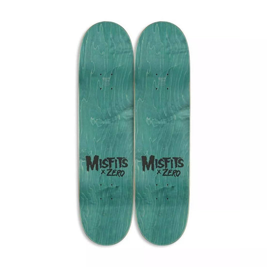 FULL SET Zero Skateboards x MISFITS Fiend Skull Graphic Split onto 2 Decks