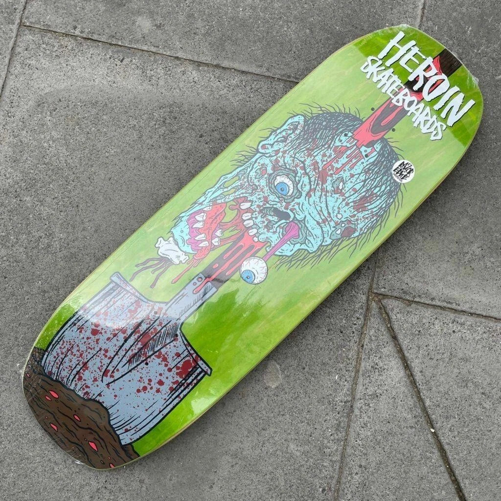 Heroin DOUBLE SHOVEL deck 9.9" Shaped Deck Skateboard Skate Board