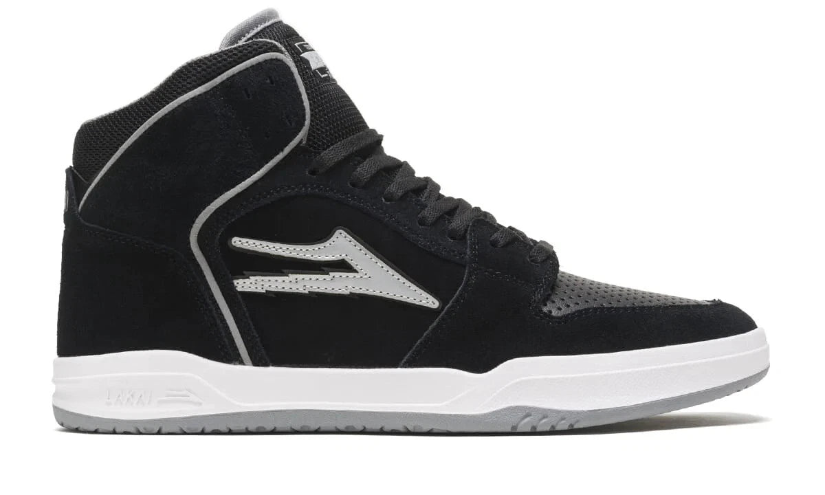 Lakai - Telford Suede Skate Shoes Black / Reflective Suede New Skate Shoe US Men