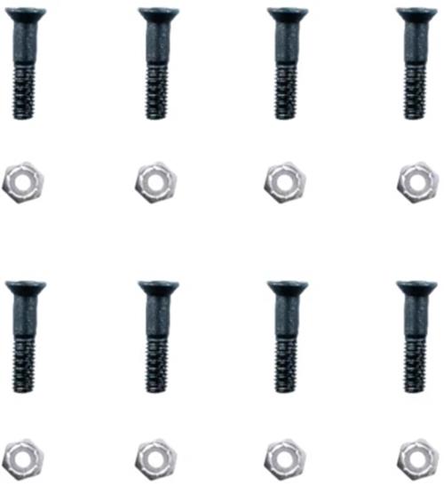 Sunday Hardware Bolts 1" Black/Silver Allen Key Hardware