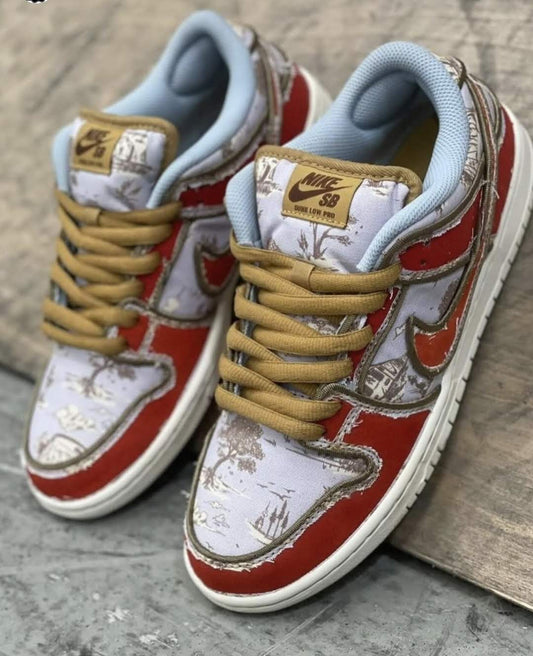 Nike SB Shoes Dunk Low City of Style Premium Toile (Pastoral Print) "Tear Away"