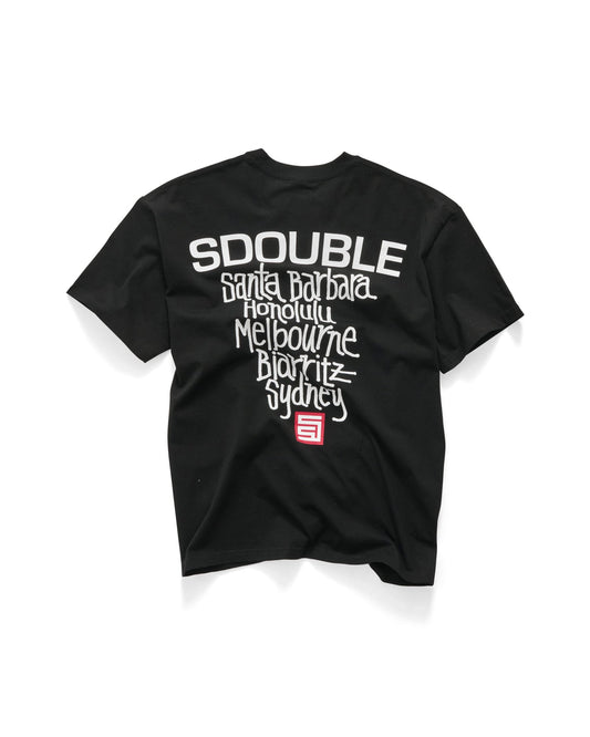 S-Double Tee Cities Black T-Shirt