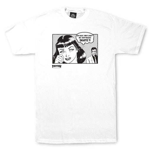 Thrasher Boyfriend Tee White
