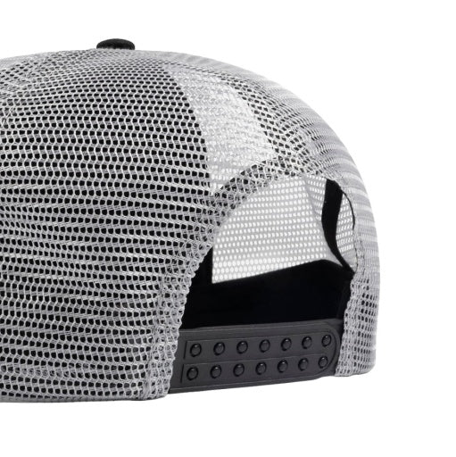 Thrasher Cap Logo Embroidered Mesh Trucker Black/Grey