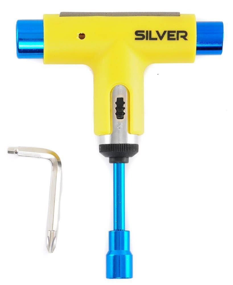 Silver Trucks Skate Tool Yellow Premium Ratchet Complete Skateboard T Tool
